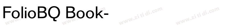 FolioBQ Book字体转换